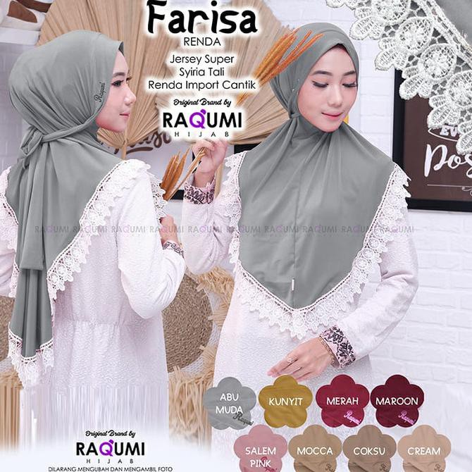 JILBAB FARISA KHIMAR JUMBO ORI RAQUMI HIJAB TERBARU AGUSTUS