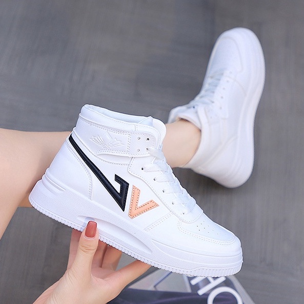 TBIG  Sepatu Sneakers Import Shoes HTFASHIONVC1 & HTFASHIONVC2 Fashion Wanita Sepatu Korea Style Sekolah Kuliah High Top