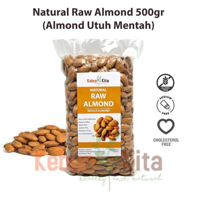 

Kacang Almond 500gr (Natural Raw Almond) TERBAIK Kode 1252