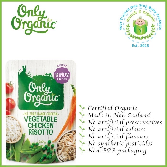 

ROMAN ONLY ORGANIC VEGETABLE CHICKEN RISOTTO 1-5YEARS