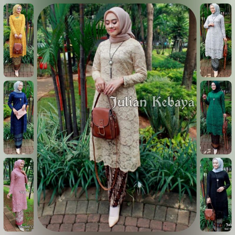 KEBAYA TUNIK BRUKAT / SETELAN KEBAYA BRUKAT TUNIK JUMBO / SET KEBAYA MODERN / KEBAYA TUNIK BROKAT