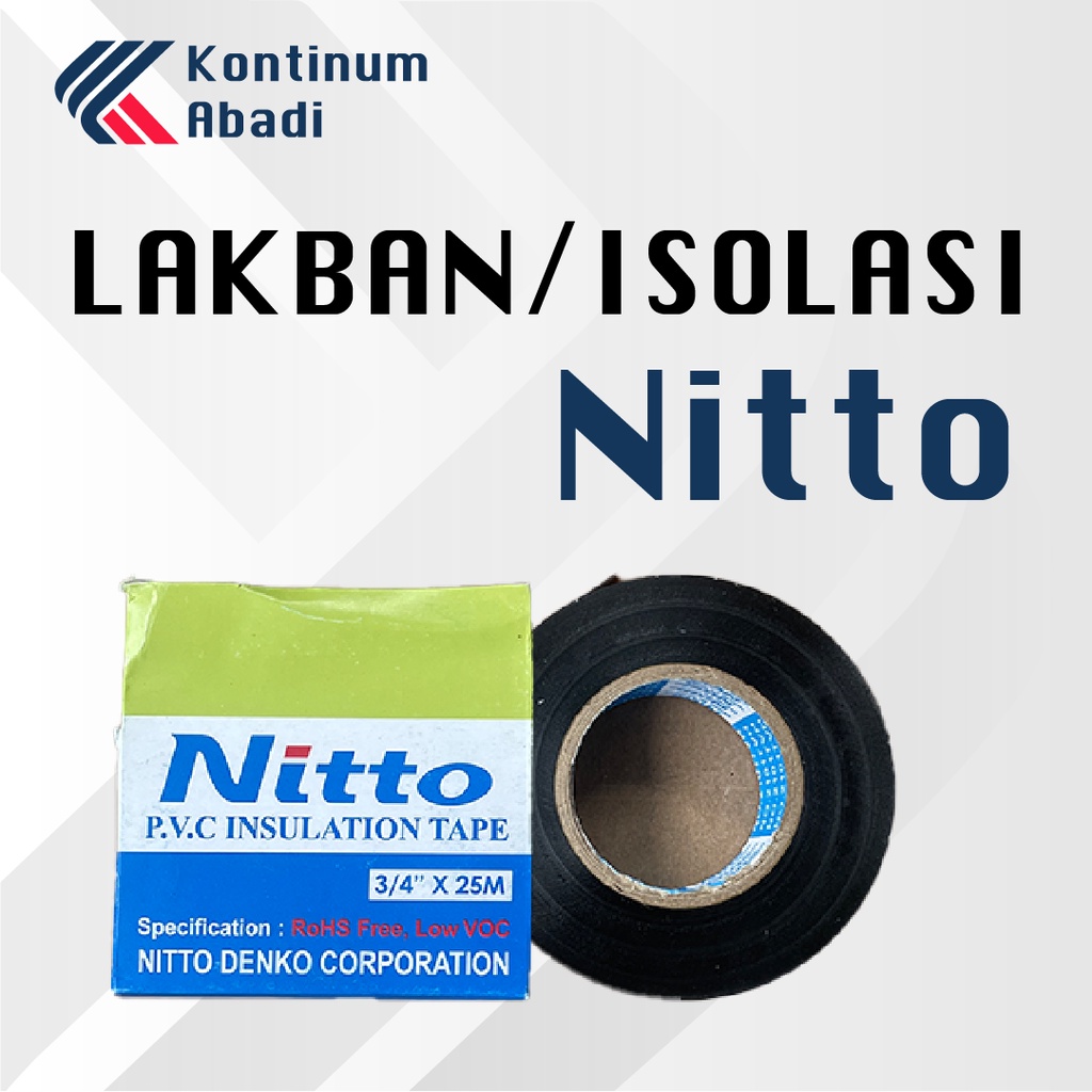 LAKBAN / ISOLASI / TAPE LISTRIK - NITTO