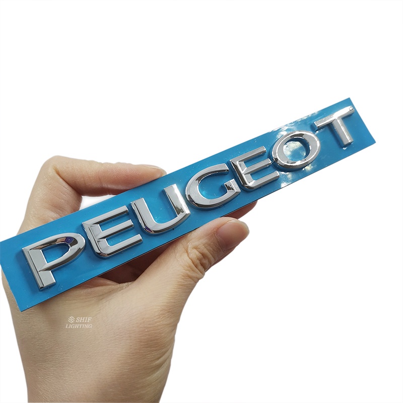 1pc Stiker Emblem Logo PEUGEOT Bahan ABS Untuk Dekorasi Mobil PEUGEOT