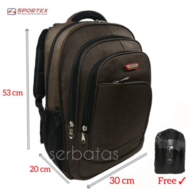 Tas ransel laptop Sportex jumbo 20 inch tas punggung laptop