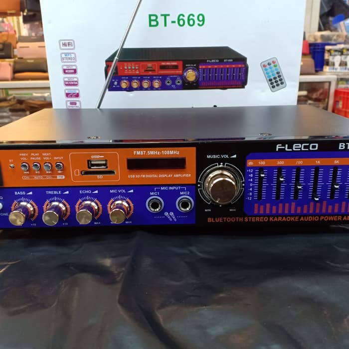 POWER AMPLIFIER WIRELESS FLECO BT-669 / POWER AMPLIFIER BLUETOOTH BT-669/ POWER AMPLIFIER BLUETOOTH