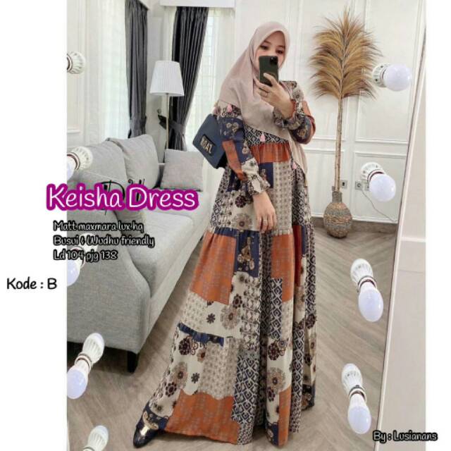 Keisha Dress Gamis Maxmara