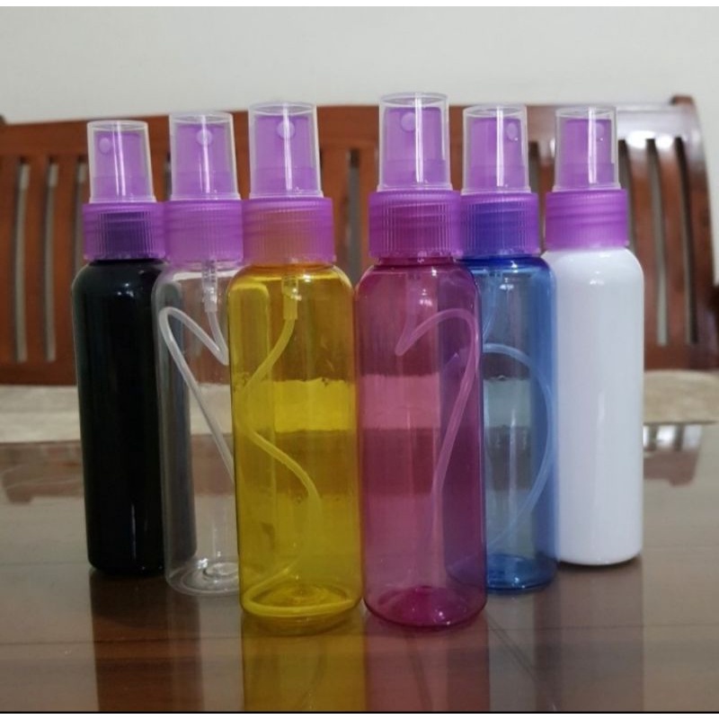 Botol Spray 100ml Botol Spray 100 ml Botol 100ml Tutup Spray Ungu Import