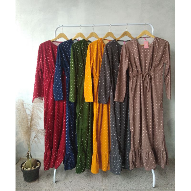 Kaylee Maxi dress wafel velvet premium