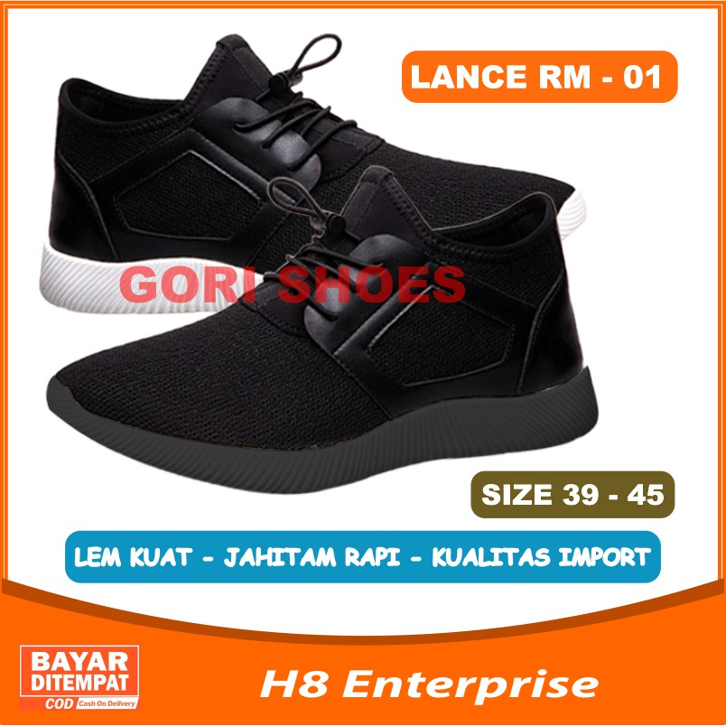 Termurah Sepatu Tali Kasual Pria Sneakers Kualitas import Premium Size 39-45 Bisa grosir