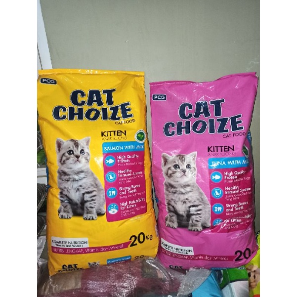 Cat Choize Kitten Tuna &amp; Salmon  1kg Freshpack | makanan kucing anakan cat dryfood promo