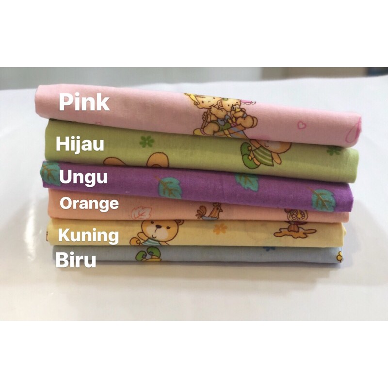 KAIN Bedong Bayi Master 90x110 cm/Selimut Bedong Besar Bahan Katun Flanel Halus Motif Sablon(MuraH)