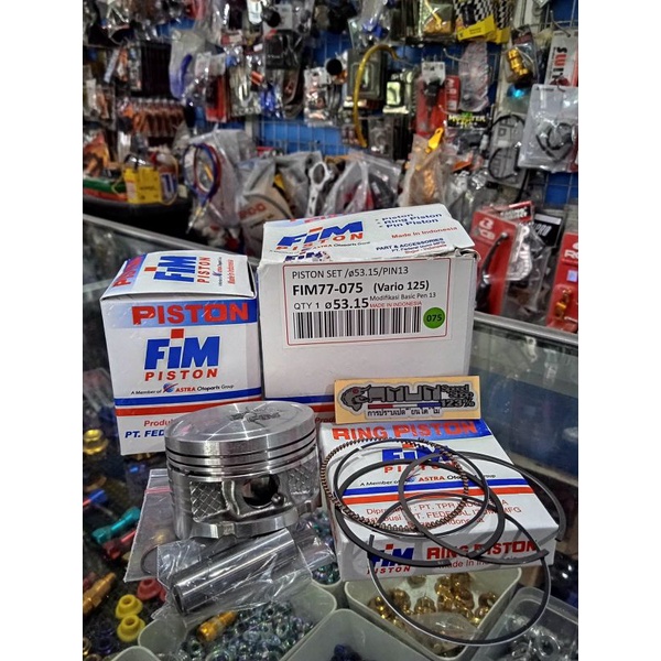 seher piston kit fim vario 125 ukuran 53.15 pin 13 fim77 beat vario 125 jupiter