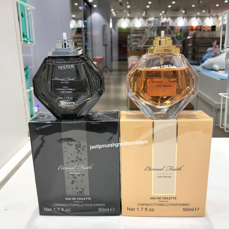 ETERNAL FAITH EDT 50ML LADY MEN PERFUME PARFUM ETERNAL MINISO PARFUM MINISO