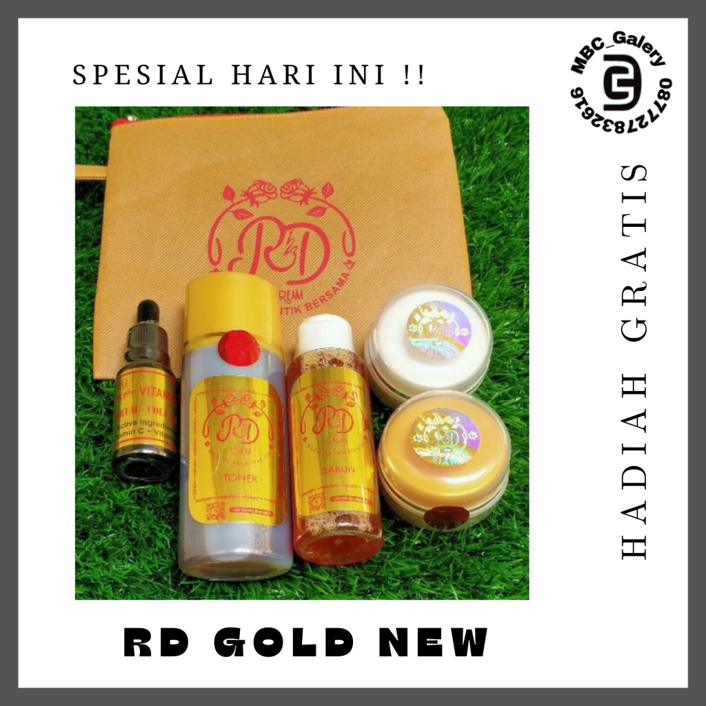 Paket/Ecer RD GOLD Skincare Original (AGEN RESMI)