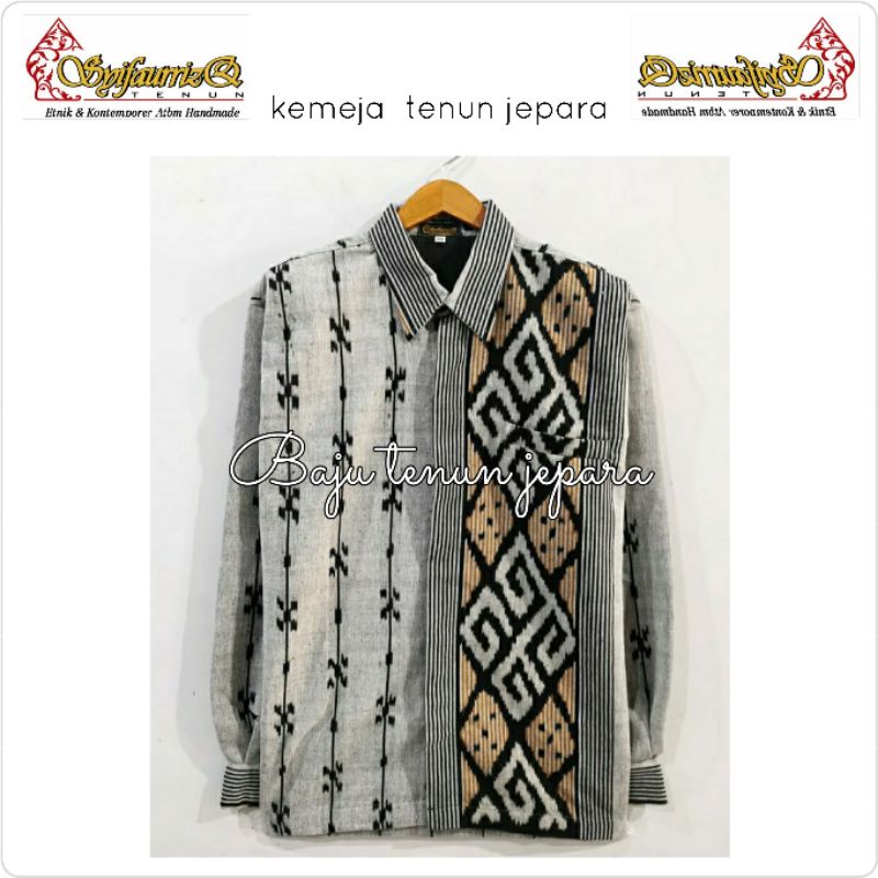 Blouse tenun jepara motif toraja pabintik BTB61