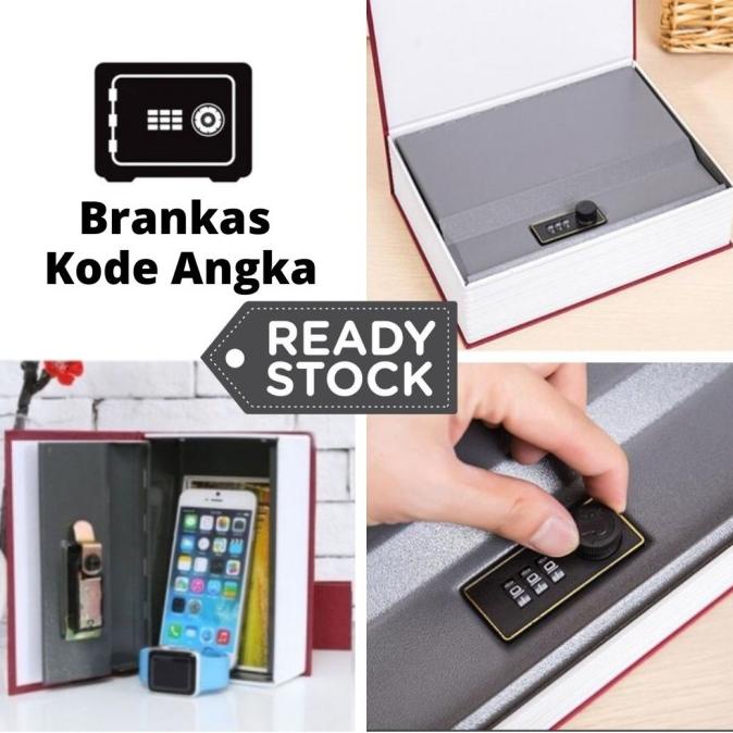 Brankas Besi Kode Peyimpan Uang Model Buku