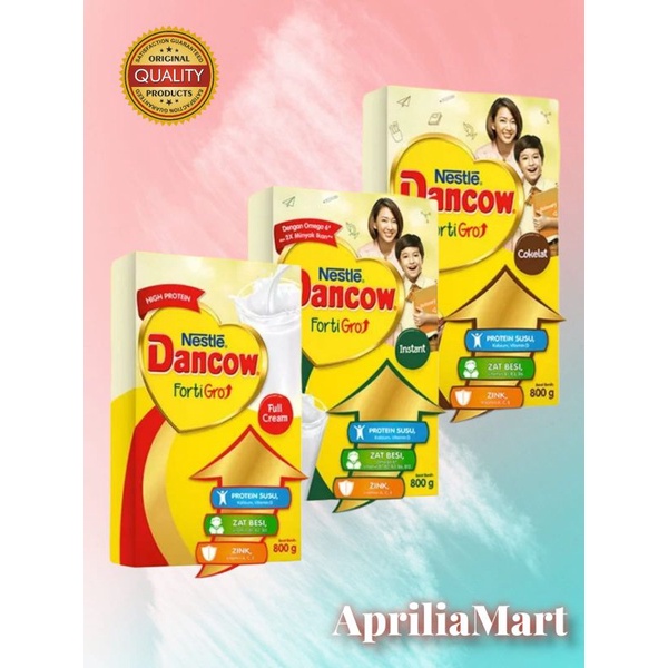 

DANCOW Fortigro Coklat/Instant Plain/Full Cream 800 gr menjadi 780gr