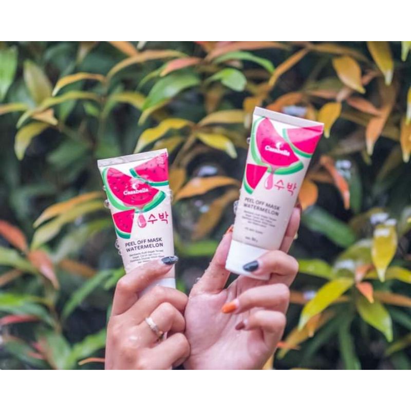 MASKER WAJAH/SLEEPING MASK/PEEL OFF MASK/MASKER SEMANGKA/CASABELLA MASKER WAJAH BPOM
