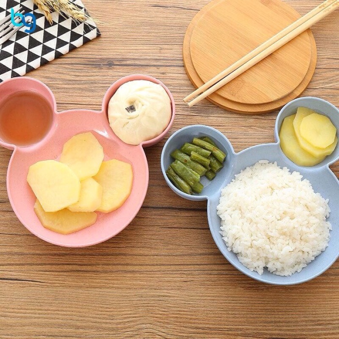 TERLARIS!!! BOWL Mangkok Makan Anak / Piring Mangkuk Makanan Bentuk Micky