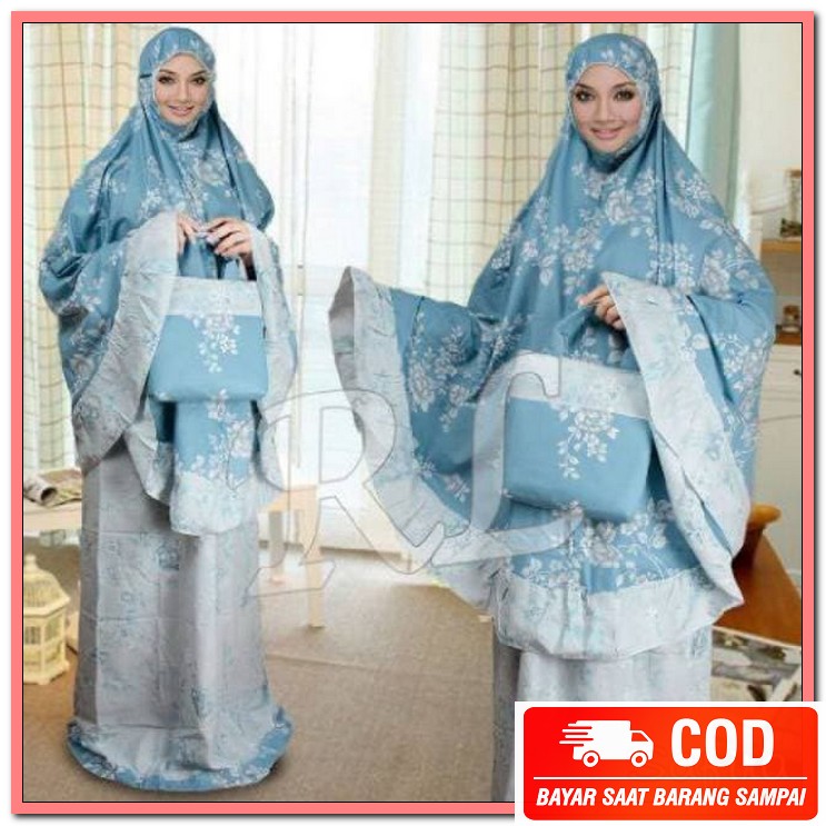 Mukena Wanita Dewasa Muslimah Terbaru 2021 Warna Putih Renda Bung OJ364 Mukena Katun Jepang Shabby