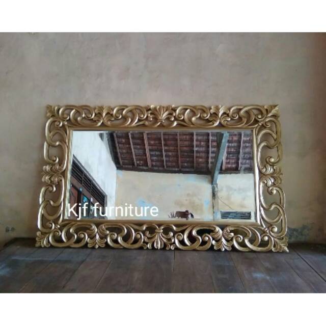 Cermin hias ukir cermin dinding ukir Kjf jepara