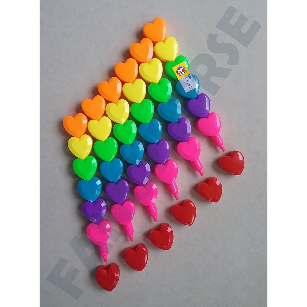 

Highlighter Pen Mini Susun Love 6 Warna (MD-082) / Textliner