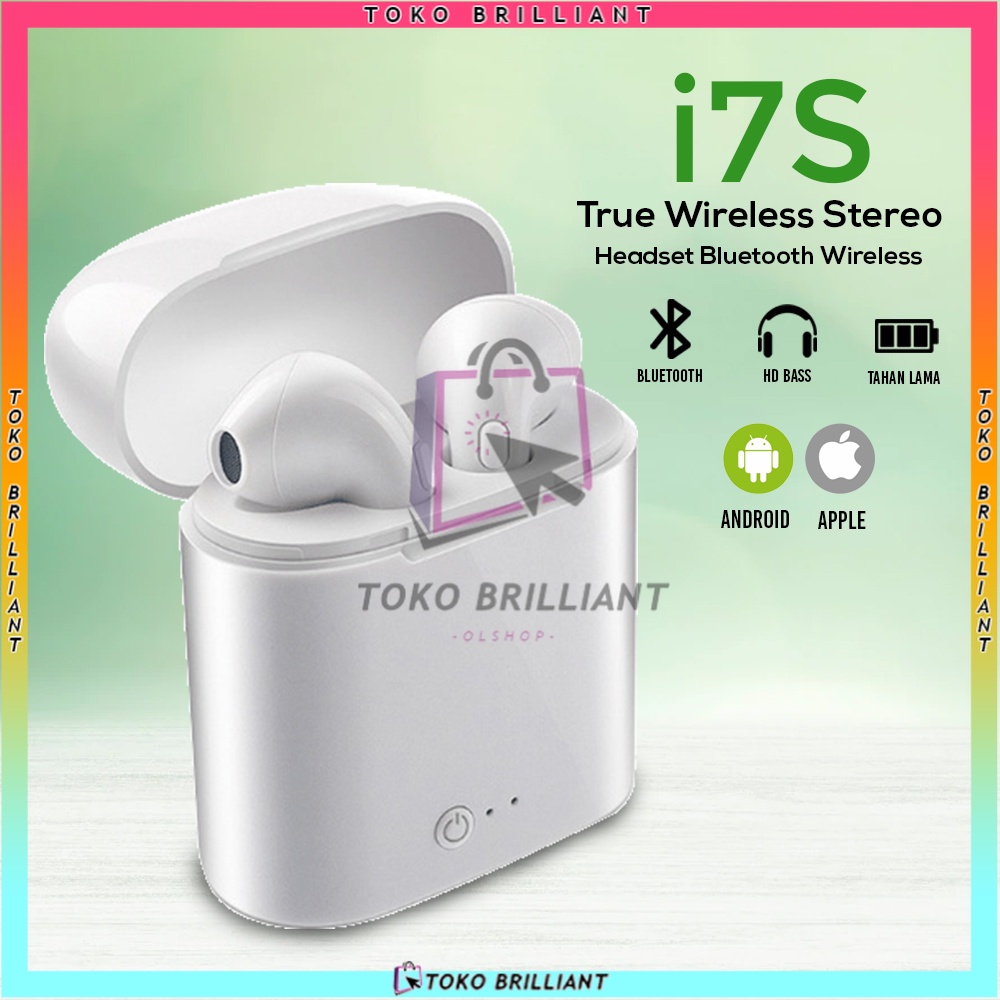 [Bisa Bayar Ditempat] Sport True Wireless Earphone i7S Handsfree i7s tws