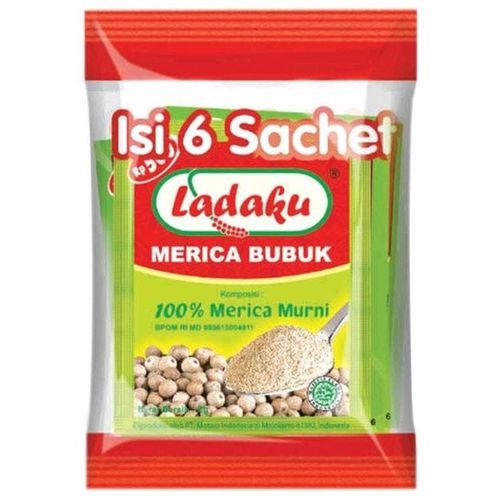

LADAKU MERICA BUBUK PUTIH / WHITE PEPPER POWDER SACHET 6X4GR
