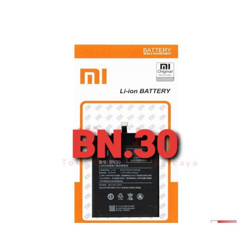 BATERAI BATTERY XIAOMI REDMI BN 30 REDMI 4A