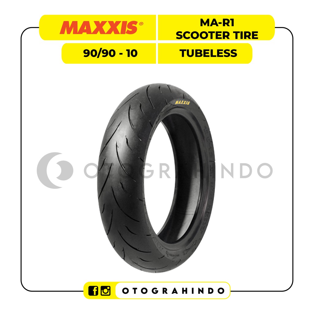 Ban Luar Motor Vespa Scooter Maxxis MA R1 90 90 Ring 10 Tubeless Baru
