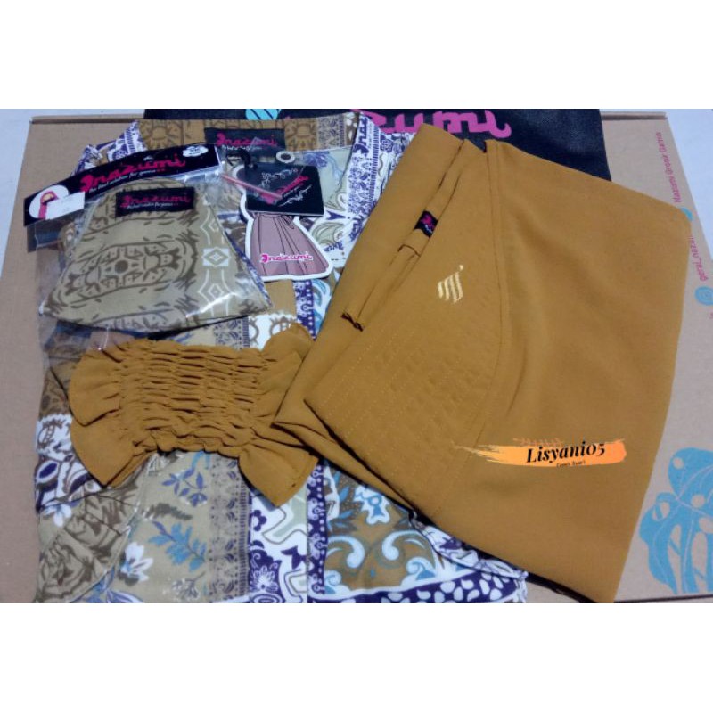 Nazumi Syaima set Hijab/Nazumi Terbaru/Nazumi dress set/Nazumi ORI