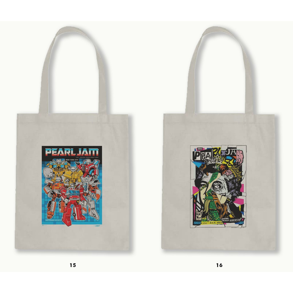 TOTE BAG BLACU - PEARL JAM/GRUNGE .01