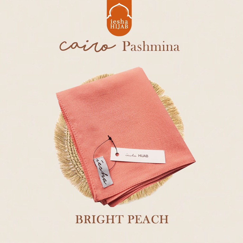 Pashmina Diamond 180x75 Jahit Tepi BISA COD, GROSIR, murah-PD BRIGHT PEACH