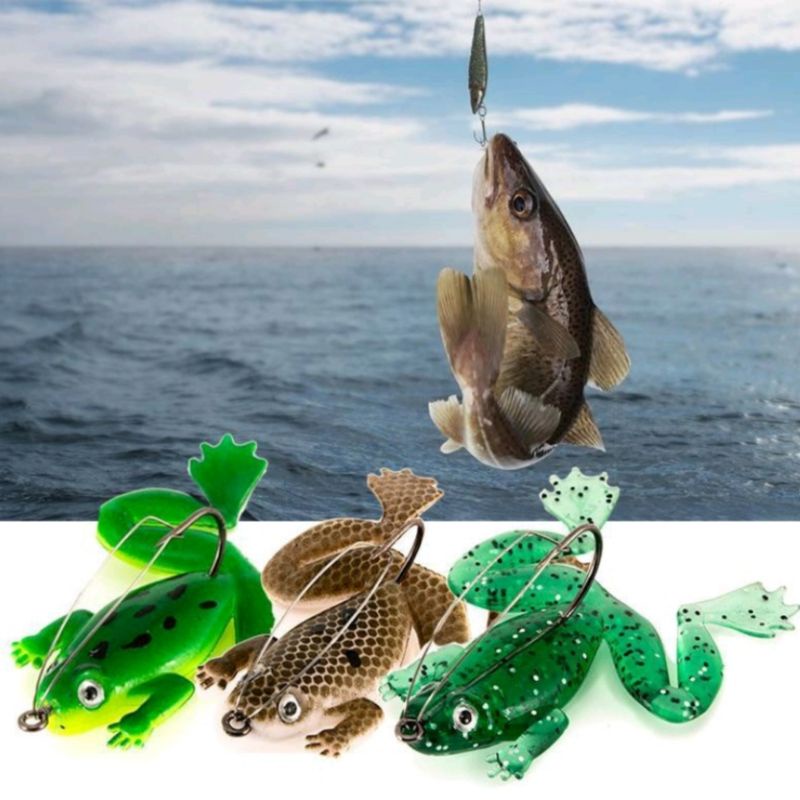 soft frog ruber single hook