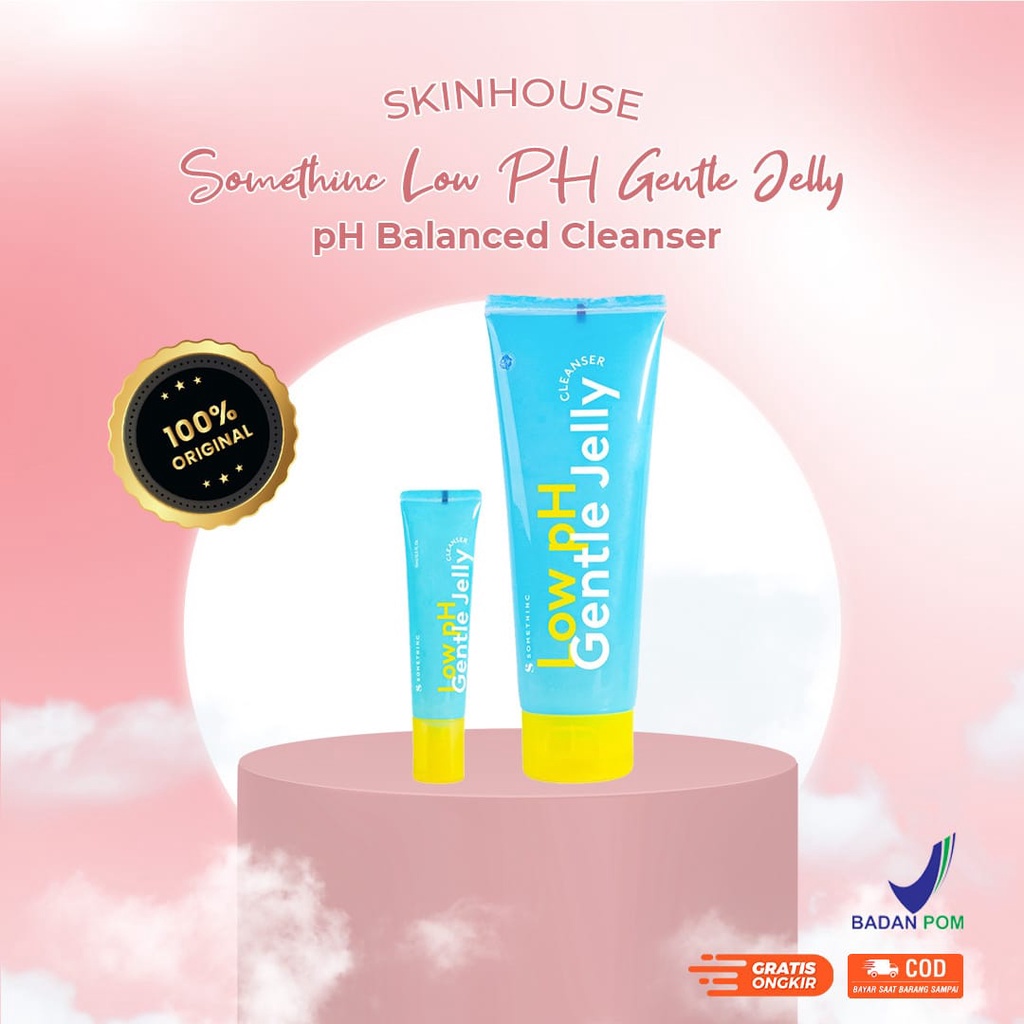 [ SKINHOUSEID ] SOMETHINC Low PH Gentle Jelly Cleanser 15ML | 100 ML | Sabun Cuci Muka Semua Jenis Kulit