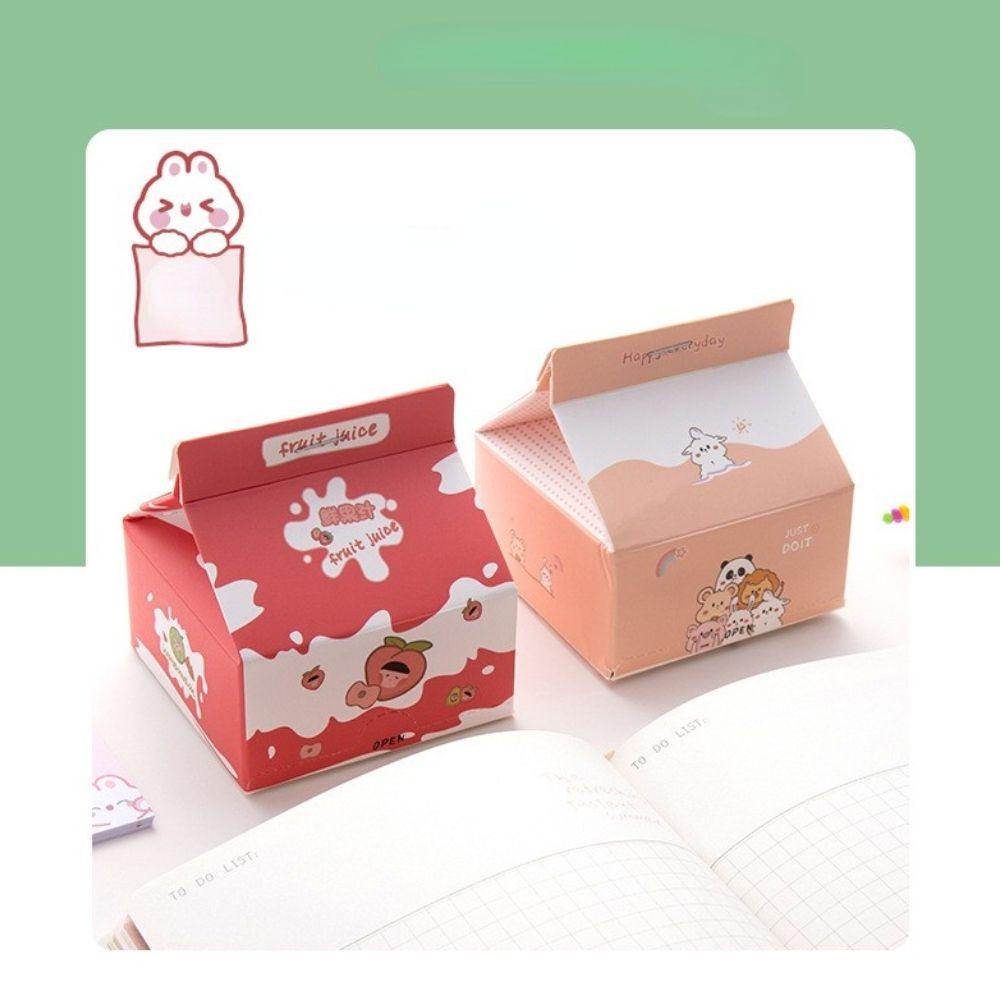 [Elegan] Susu Karton Memo Pad Dinosaurus Kelinci Scrapbooking DIY Notepad Perlengkapan Sekolah Untuk Melakukan List Pesan Notes