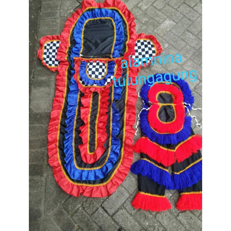 celana barongan dan selimut kemul barongan dewasa