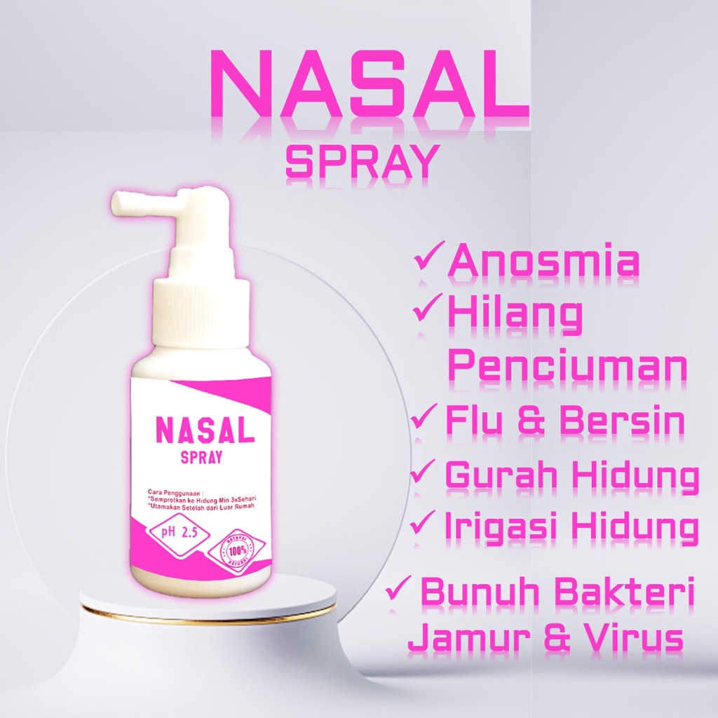 nasal spray strong acid ph 2,5 Anti virus corona covid 19 antiseptic antiseptik spray hidung bayi