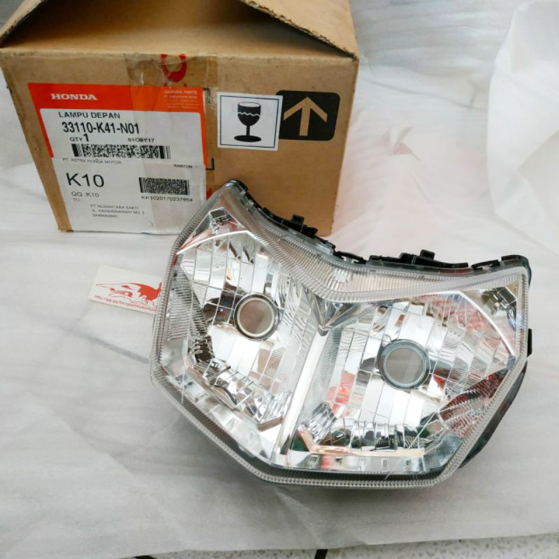 Headlamp Headlight Reflektor Lampu Depan New Supra X 125 FI K41 2014 Ori AHM 33110K41N01