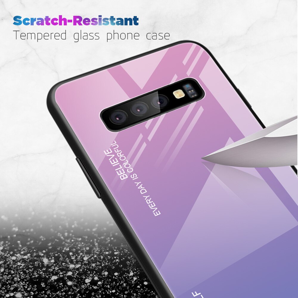 Casing Tempered Glass Samsung Galaxy S10 S10e A51 A71 A50 A70 A31 A30s A32 S9 S8 S22 Plus Note 8 9 10 S20 S22 Ultra