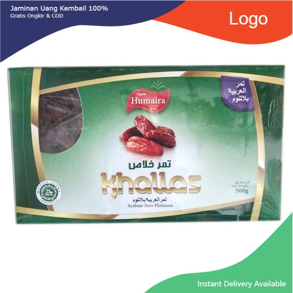

( COD )Kurma KHALLAS Humaira Khalas 500gr Arabian Date Platinum