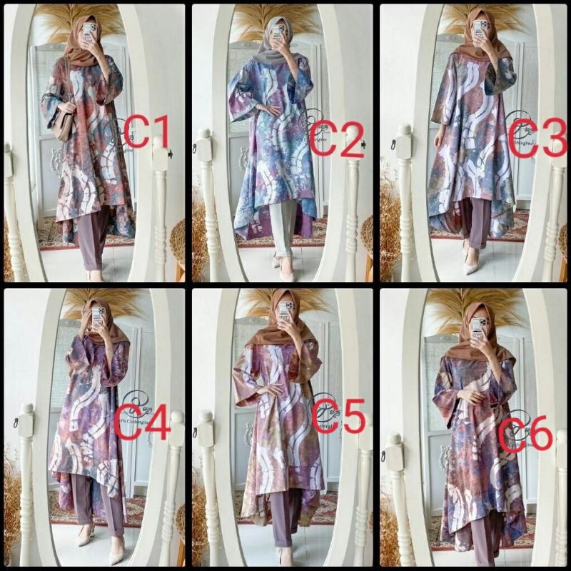 tunik jumputan palembang