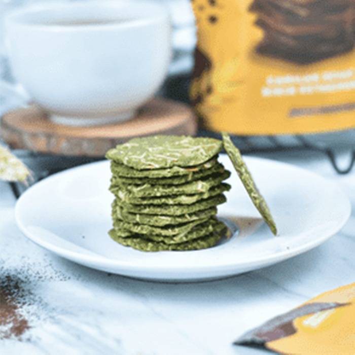 

Krenies Makanan Ringan Krekers Brownies GREEN TEA 60gr