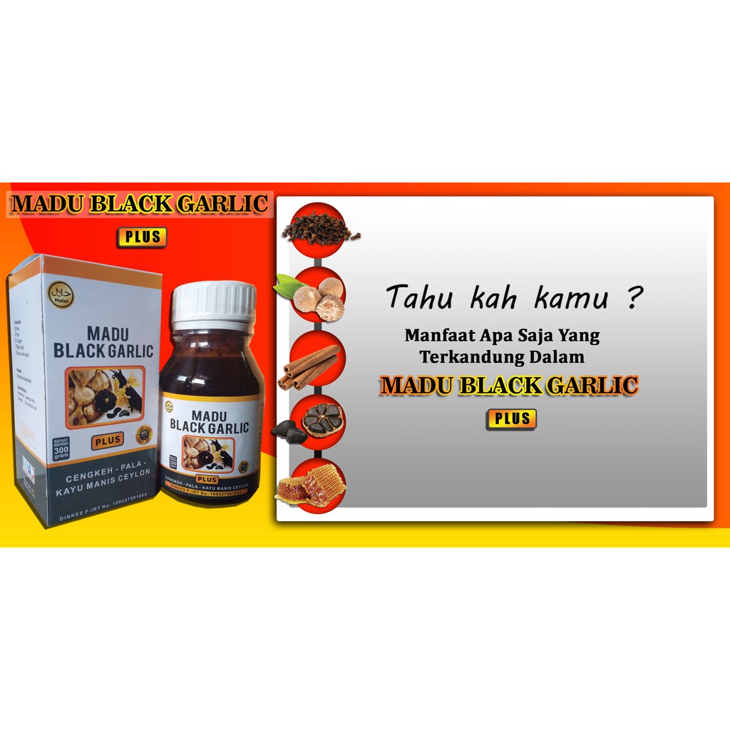 Madu Black Garlic Madu Bawang Hitam Plus