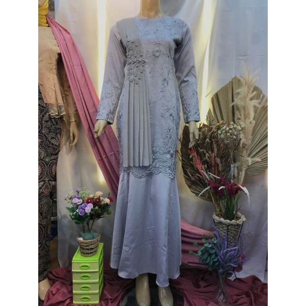 (realpict) GAMIS DUYUNG SLIM SELENDANG / GAMIS SELENDANG / GAMIS SLIM / GAMIS KEKINIAN / SLIM DRESS 