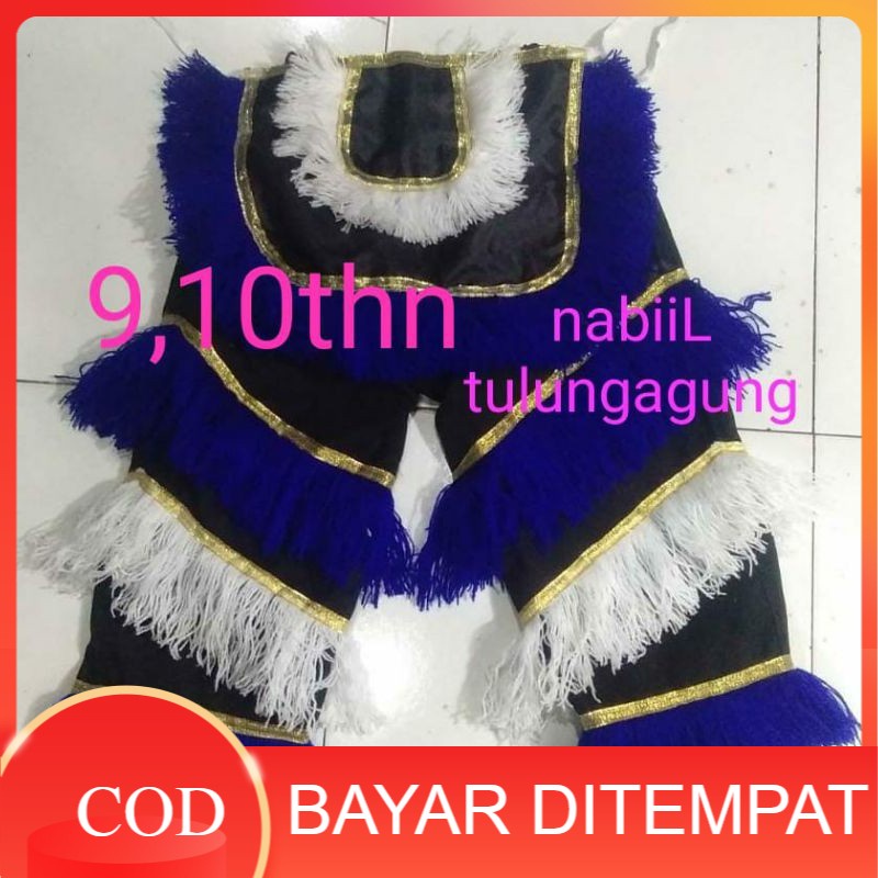 celana barongan anak2 sd warna biru celana barongan jaranan celana barongsai celana barongan 9,10thn