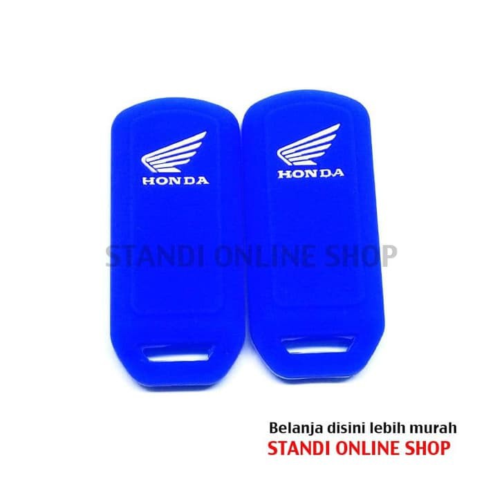 Kondom Remote Silikon Cover Honda All New PCX LED Lokal 2018 Biru