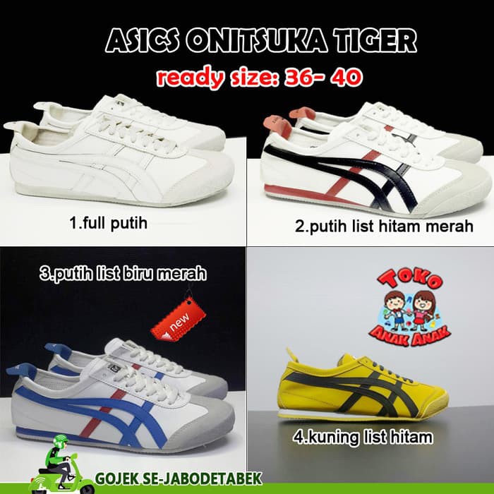 sepatu asics onitsuka tiger wanita. sneakers asics