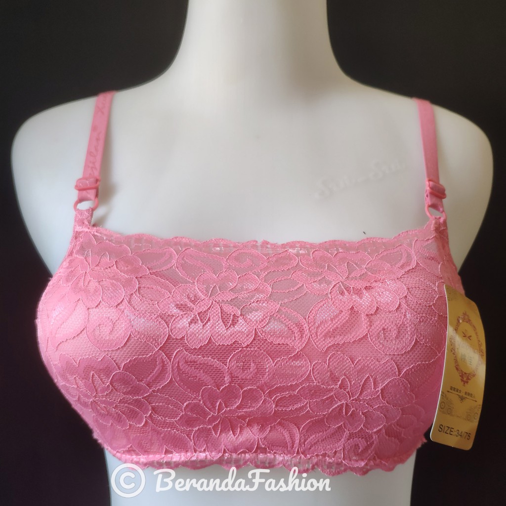 Bra renda bra brukrat bra bralette yaojia cup A kait 2 berkawat size 34-38 murah berkualitas