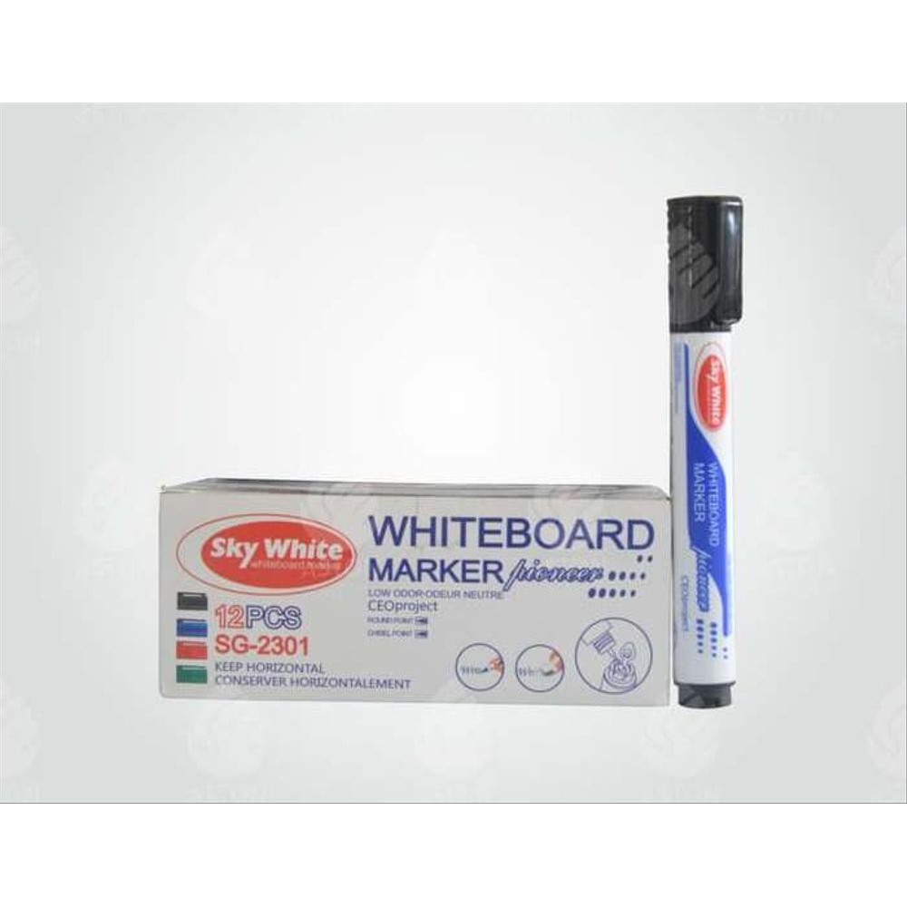 

Spidol Whiteboard Sky White Hitam - Isi 12